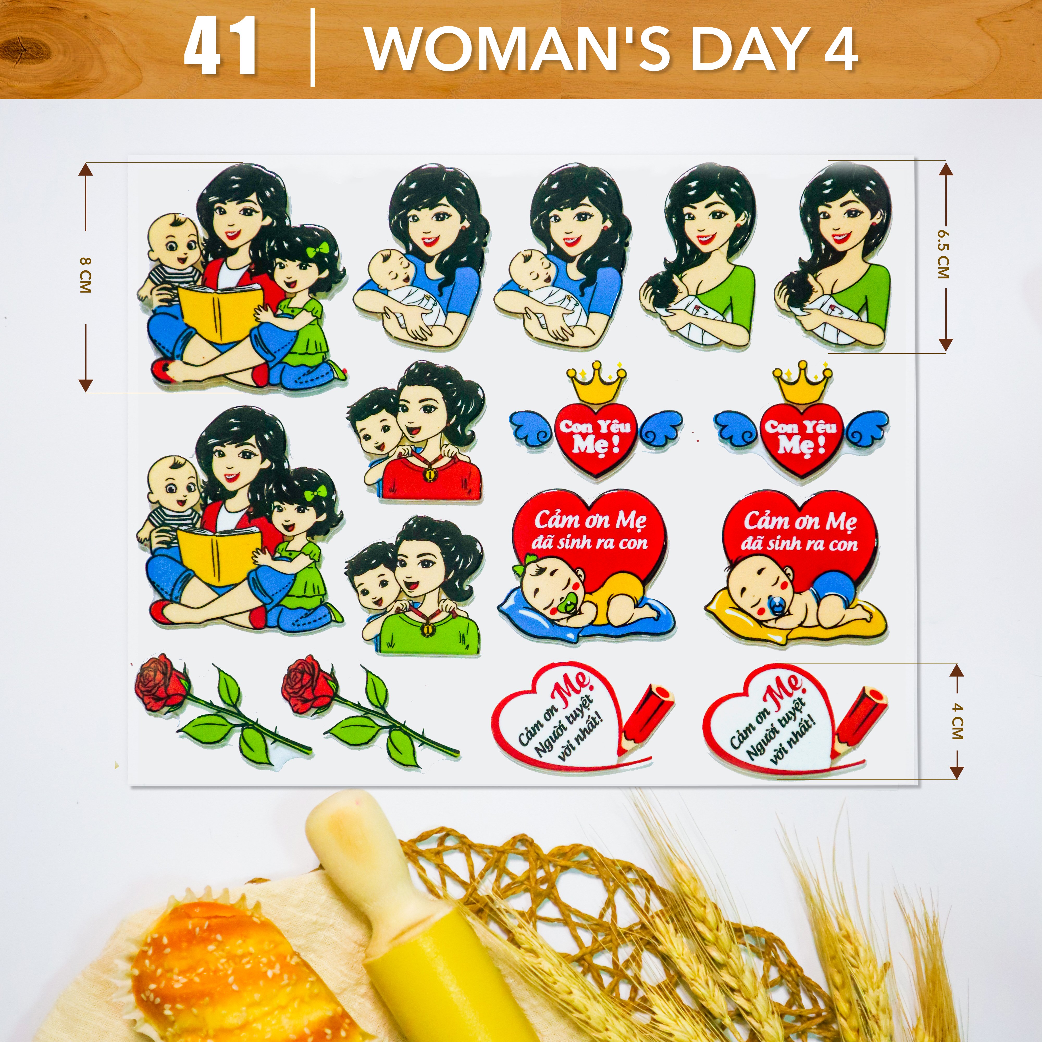 Khuôn In Hình Socola-Woman's Day 4