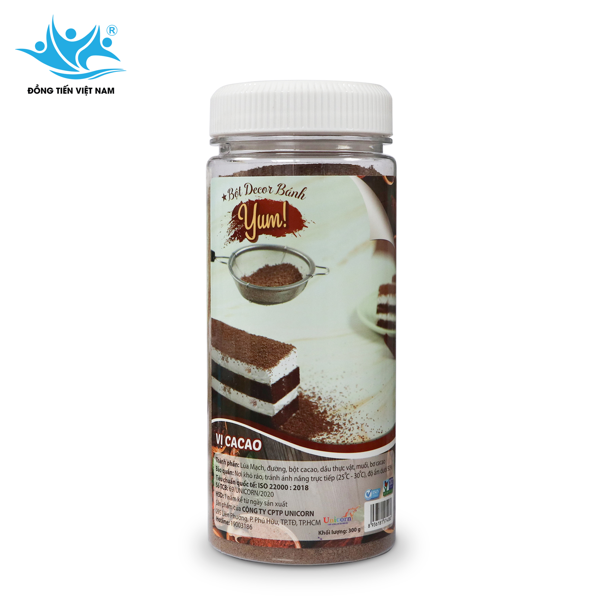 Tổng Hợp Bột Decor Bánh Yum! 300g -Vị Cacao